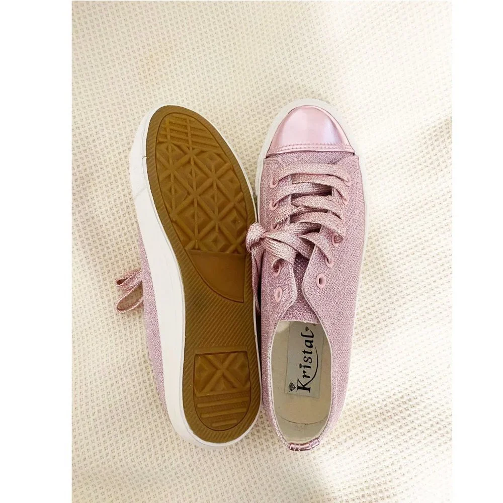 Sparkly converse style sneakers